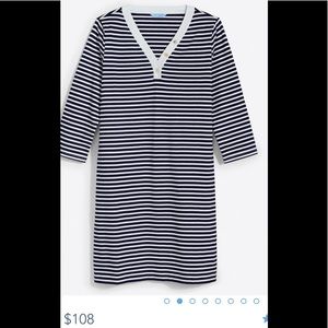 💙🤍Draper James Puff sleeve tshirt dress in nautical stripes.NWT.XXL.